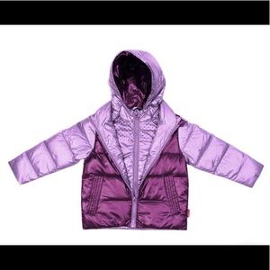 CAR SEAT SAFETY ROAD COAT®DOWN JACKET - LILAC/PLUM